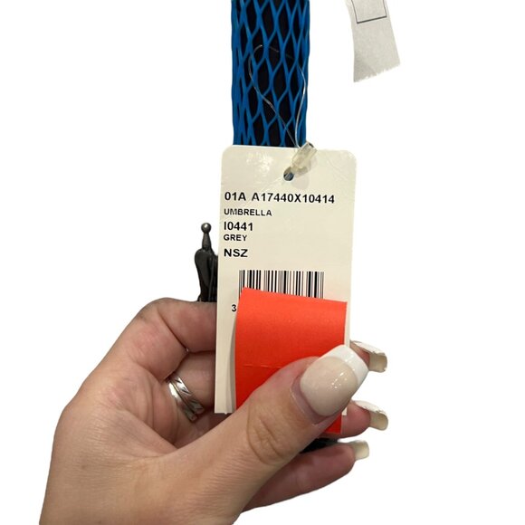 NWD CHANEL 2001 Fall Charcoal Gray Brown Nylon Coco CC Long Umbrella - Picture 8 of 14